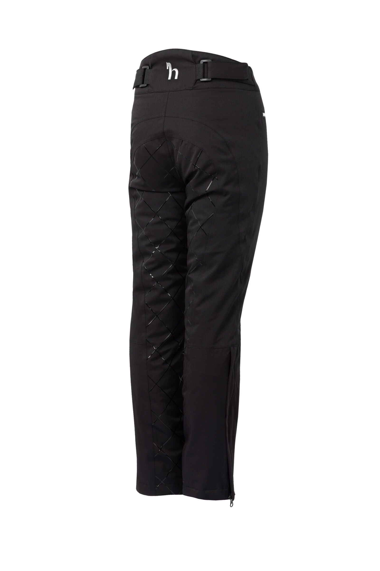 Calças de equitação acolchoadas com silicone Adeline infantil Horze Preto