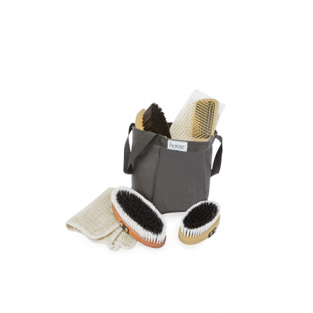 Conjunto de escovagem de madeira Horze
