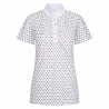 Polo em tecido Imperial Riding Roxy AOP - Branco