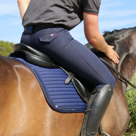 Calça de equitação masculina Jump'In Super X