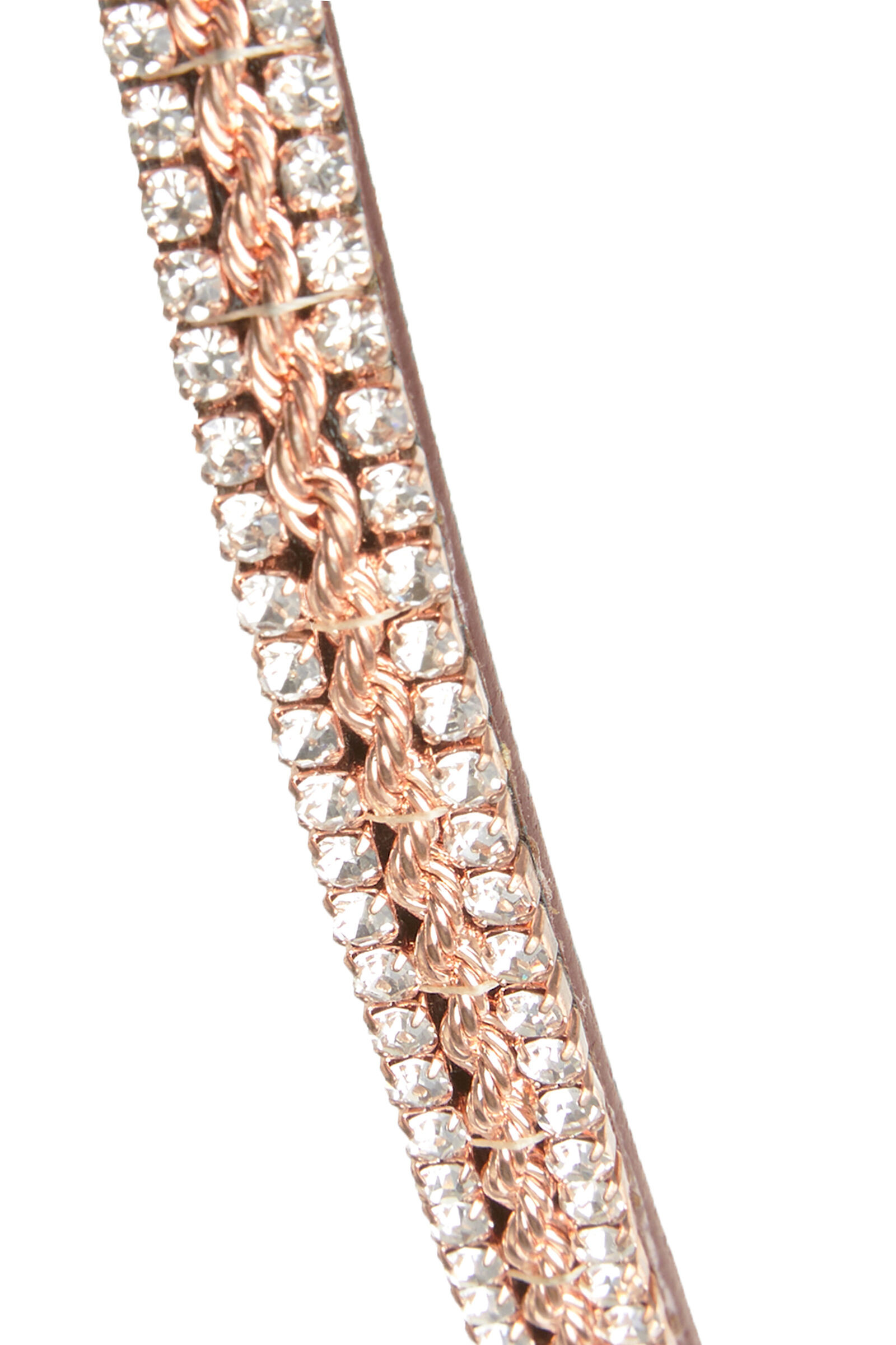 Frontal Horze Nancy Cristal com testadeira linha Horze Preto / dourado rosa