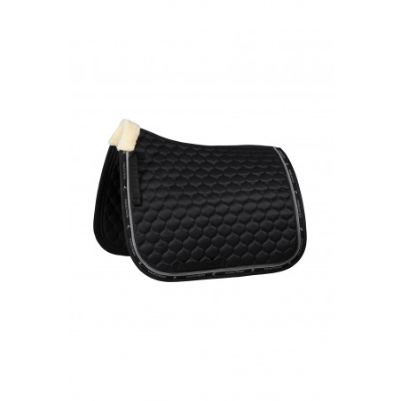 Almofada de sela de adestramento Horze Claremont com pele sintética Horze