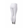 Calça de equitação Horze Felicia com grip integral - Branco brilhante