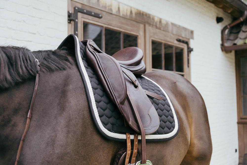 Almofada de sela Plaited Cord Dressage Kentucky Marinho Azul-marinho Almofada de sela Plaited Cord Dressage Kentucky Marinho Azul-marinho
