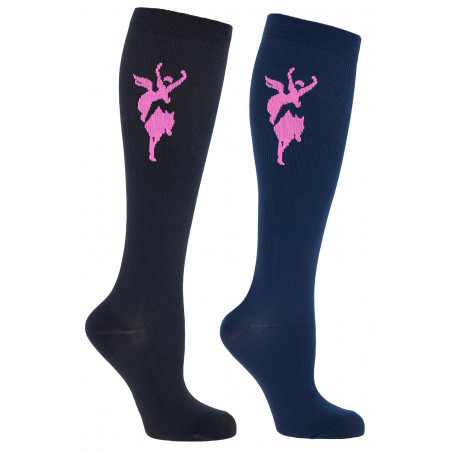 Meia de equitação de compressão Janne Covalliero