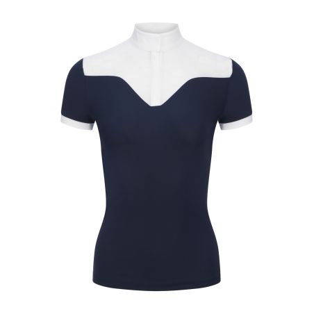 Polo de competição Emily LeMieux de mangas curtas