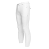 Calça de equitação sem costura com grips nos joelhos masculino KLkoa Kingsland - Branco