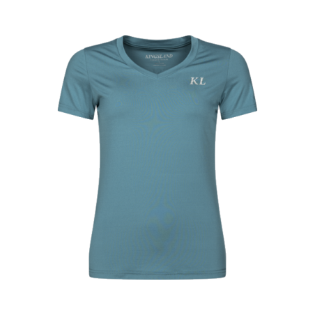 T-shirt decote em V feminino Kingsland