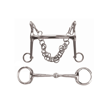 Conjunto de embocaduras de bridão e weymouth Korsteel