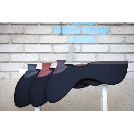 Amortecedor Jump'In feltro preto e couro