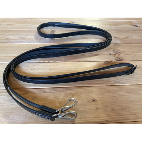 Rédeas alemãs Jump'In couro liso