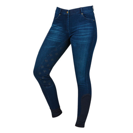 Calça Dublin denim feminina Shona Full Grip Silicone Print