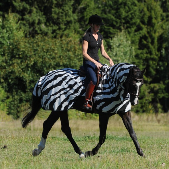 Couverture anti-mouches Zebra Bucas Buzz-Off Riding