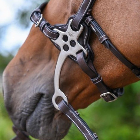 Gourmette de couro Jump'In para hackamore