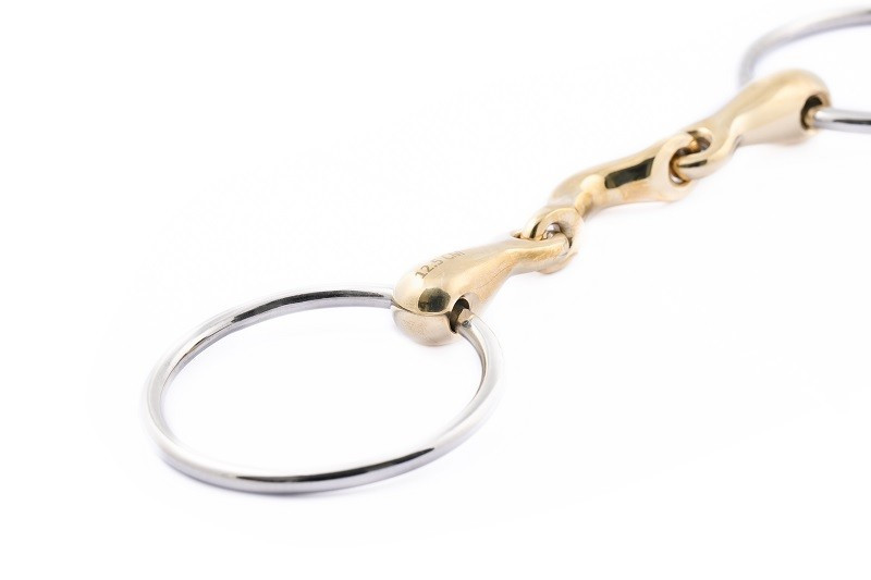 Mors 2 anneaux 70 mm Jump'In double brisure et passage de langue Mors 2 anneaux 70 mm Jump'In double brisure et passage de langue