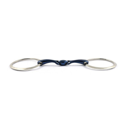 Freio Jump'In Blue Steel argolas grandes planas duplo quebrado