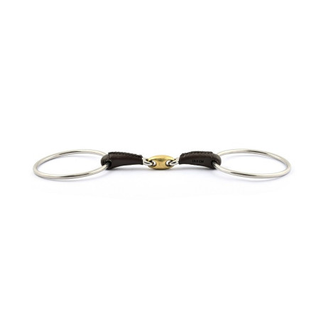 Mors Jump'In argolas grandes duplo quebrado revestido de couro