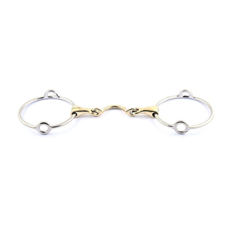 Mors elevador Jump'In argolas grandes duplo quebrado com passagem de língua