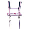 Arnês HKM Funny Horses Hearts - Rosa / azul escuro