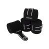 Bandas de polo transpirables Diamond por 4 Equestro - Preto