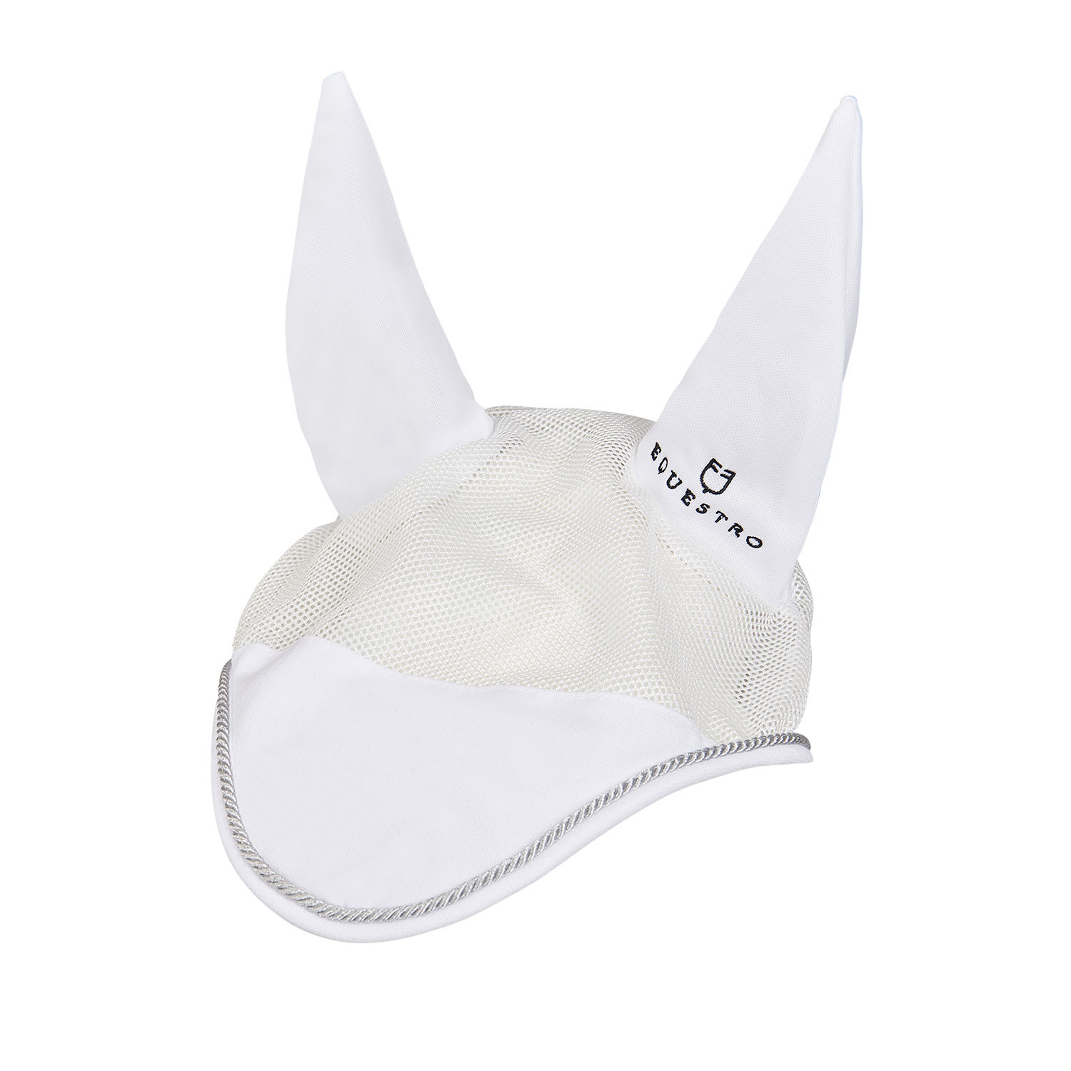 Touca anti-moscas em algodão e tecido perfurado Diamond Equestro Branco
