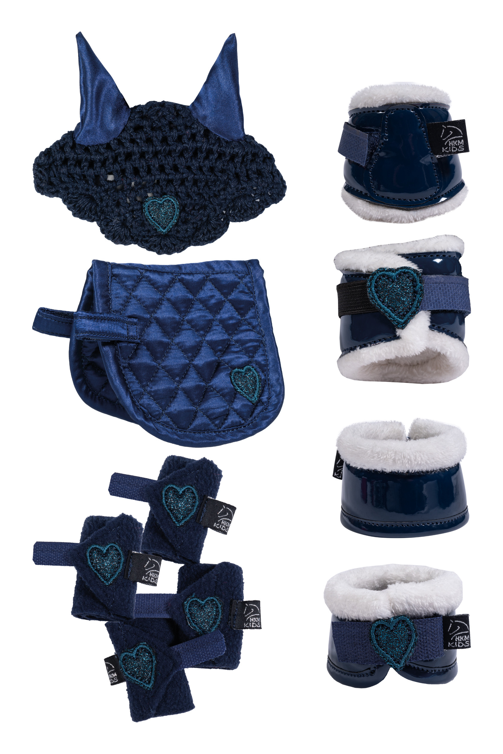 Conjunto de equitação Cuddle Pony HKM Azul escuro