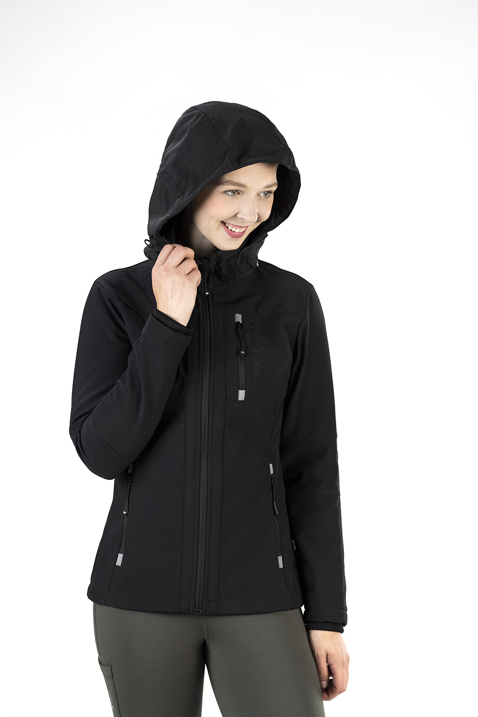 Casaco softshell Sport HKM Feminino e Infantil Azul escuro Casaco softshell Sport HKM Feminino e Infantil Azul escuro