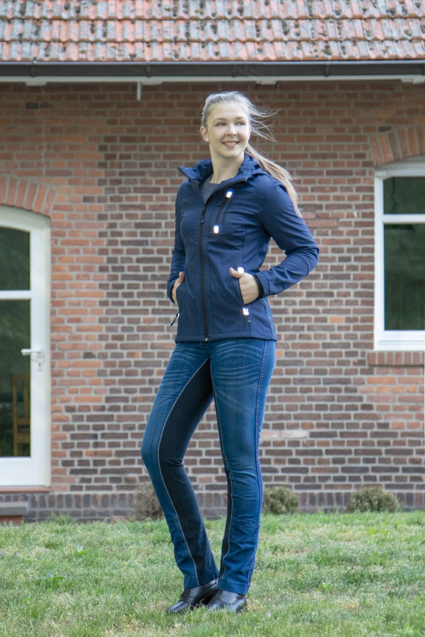 Calça Jodhpur Summer Denim HKM Jeans azul / azul escuro