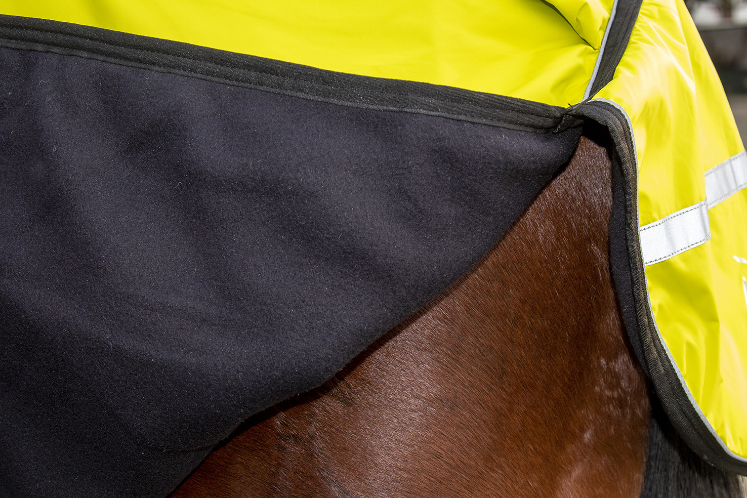 Cobre-rins polar Reflective forro polar HKM Amarelo fluorescente