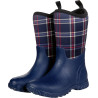 Botas softoprène Thermo HKM - Azul-marinho / azul-marinho xadrez