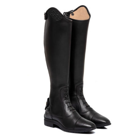 Botas unissexo com atacadores e inserção com vários logotipos Dusk Equestro