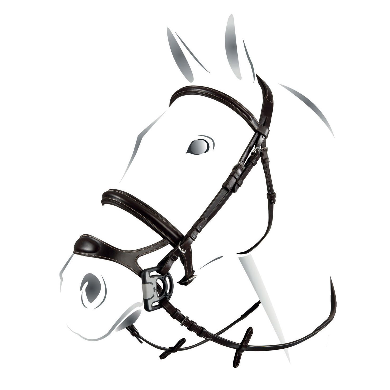 Bridão combinado Equestro Preto