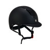 Capacete ultraleve com estrutura polida Eclipse Equestro - Preto / preto