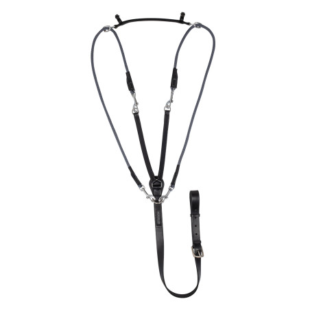 Chambon em couro de vitelo italiano e nylon Acavallo