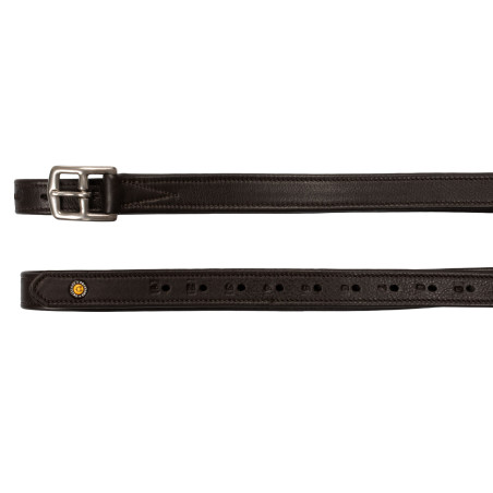 Estribos de couro duplo com fivelas curvas Equestro