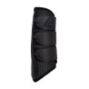 Guizeiras traseiras em neoprene perfurado com triplo velcro Acavallo - Preto