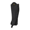 Mini-chaps de couro macio com zíper lateral Magellano Equestro - Preto