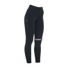 Legging justo em tecido técnico elástico feminino Kao Equestro - Preto / lilás