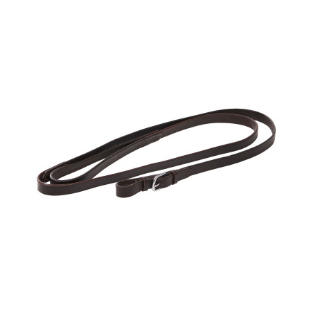 Longe de couro com corrente prateada Equestro