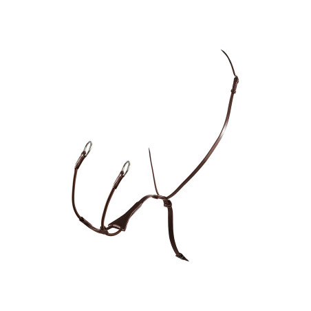 Martingal com colar de couro Melanie com forquilha elástica Equestro