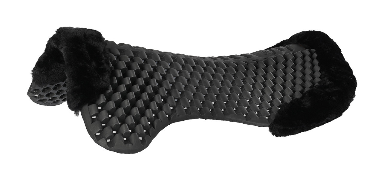 Amortecedor Piuma gel carneiro Acavallo Eco-lã preta Preto Amortecedor Piuma gel carneiro Acavallo Eco-lã preta Preto