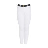 Calça ajustada infantil Amani Equestro - Branco