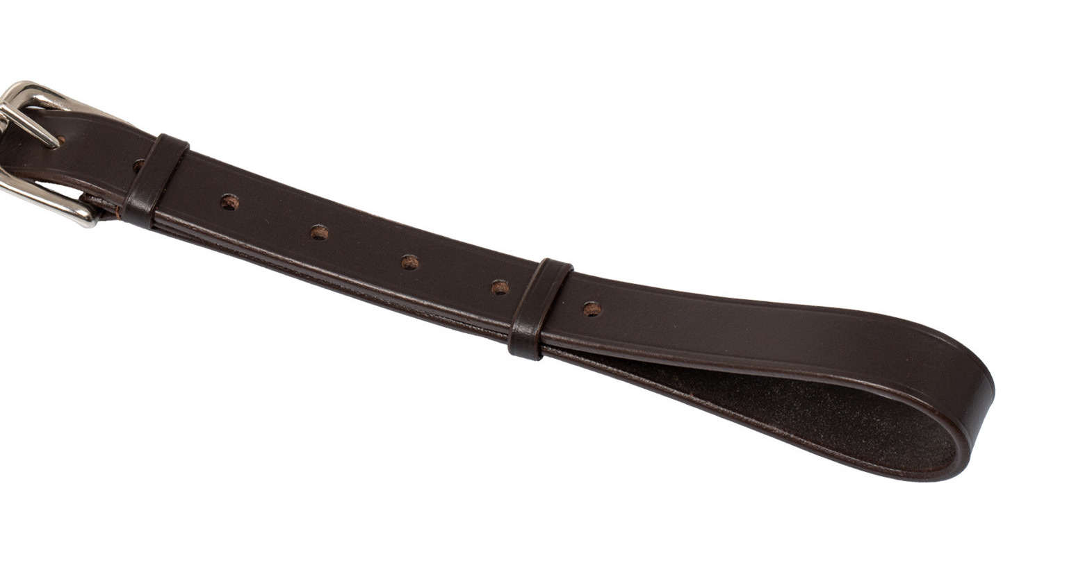 Enrenamento Thiedemann em couro italiano e nylon tubular Acavallo Preto