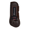Guétegas anatômicas com fecho duplo de velcro Platinum Equestro - Castanho