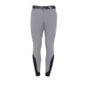 Calça ajustada com grip masculina com logotipo Caspar Equestro - Cinza Gelo