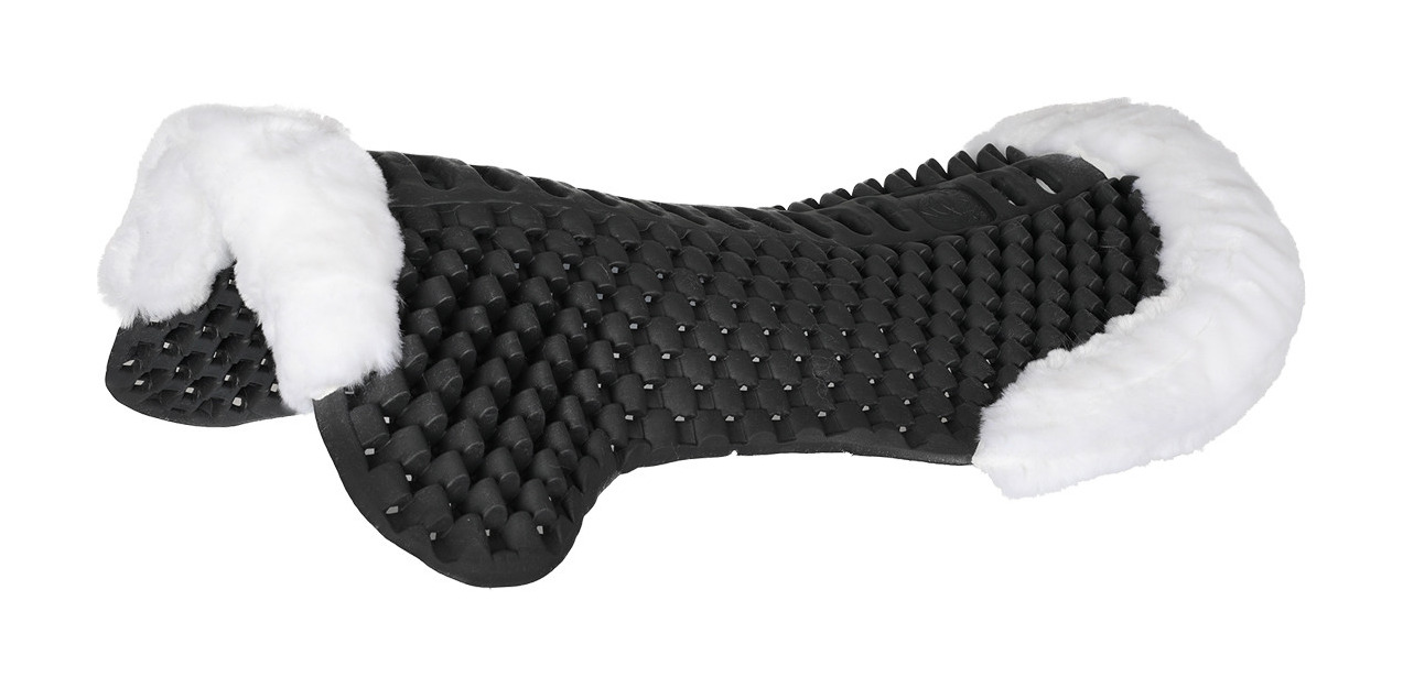 Amortecedor Piuma gel carneiro Acavallo Eco-lã preta Preto Amortecedor Piuma gel carneiro Acavallo Eco-lã preta Preto