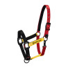 Cabresto de nylon Flaggy Equestro - Preto / vermelho / amarelo