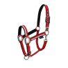 Cabresto de nylon White Trim Equestro - Vermelho / preto