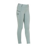 Legging justo para menina com grip e logótipo Equestro - Quartzo azul