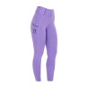 Legging justo feminino com grip completo Classic Equestro - Dália violeta